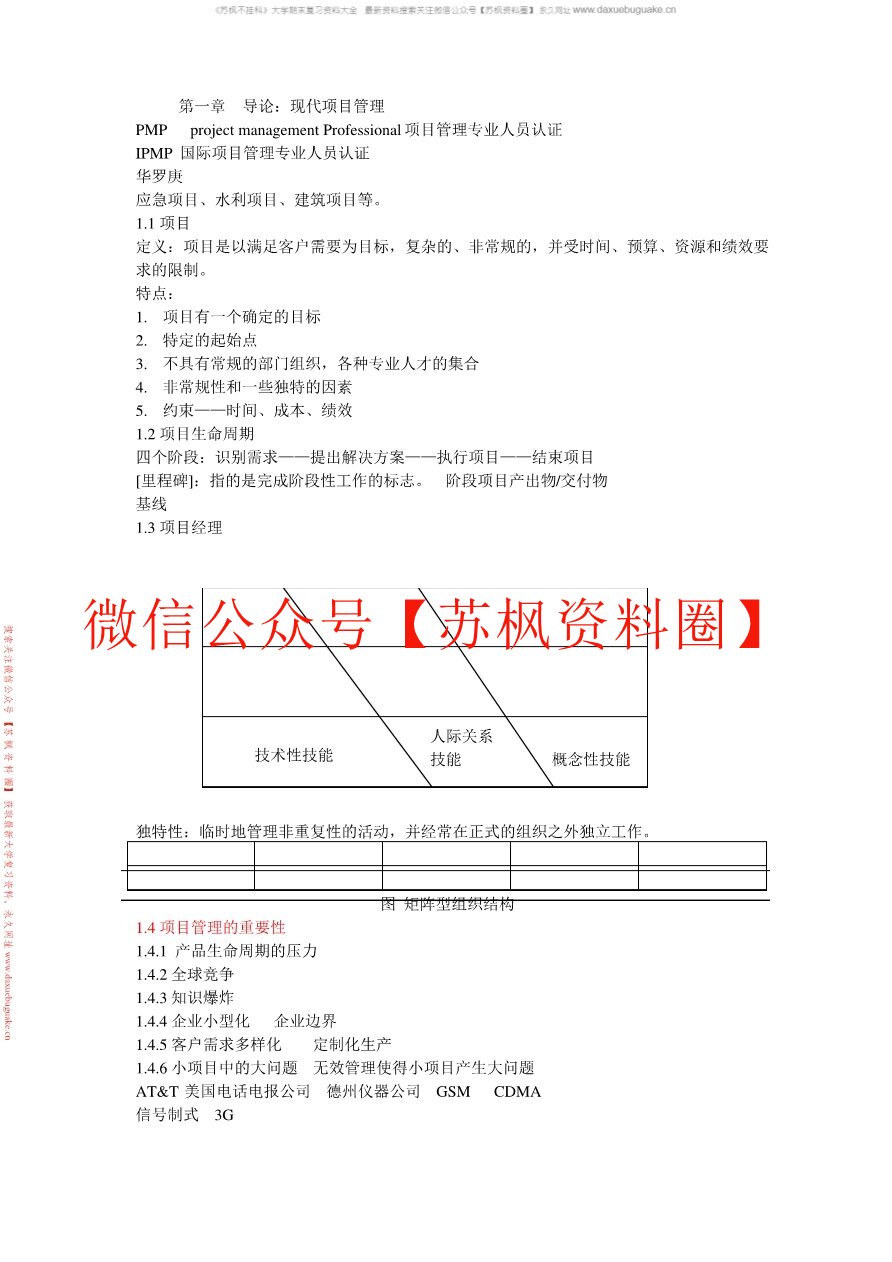 项目管理概论